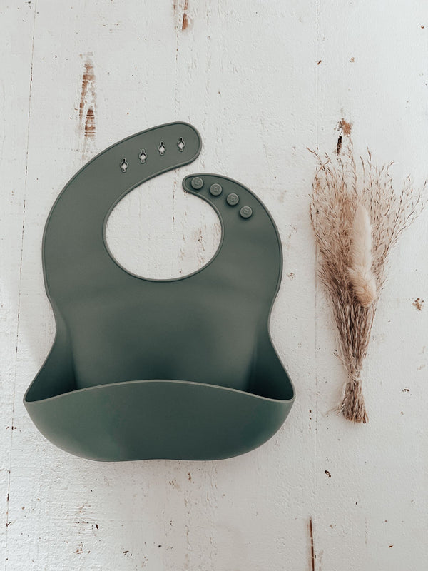 Sage Silicone Bib